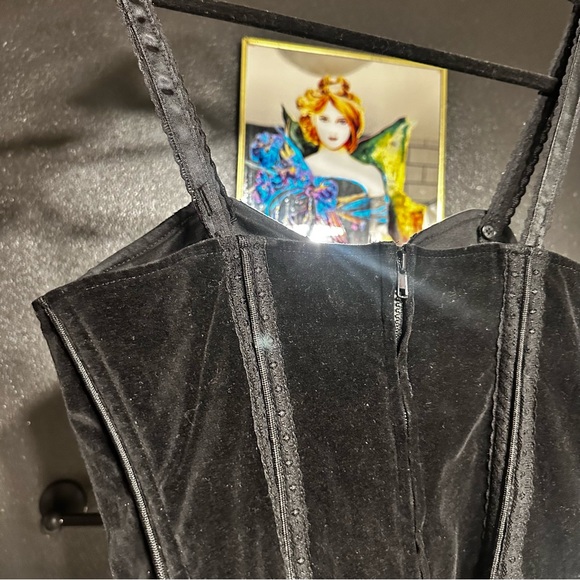 Tripp NYC Velvet corset top - Picture 2 of 7